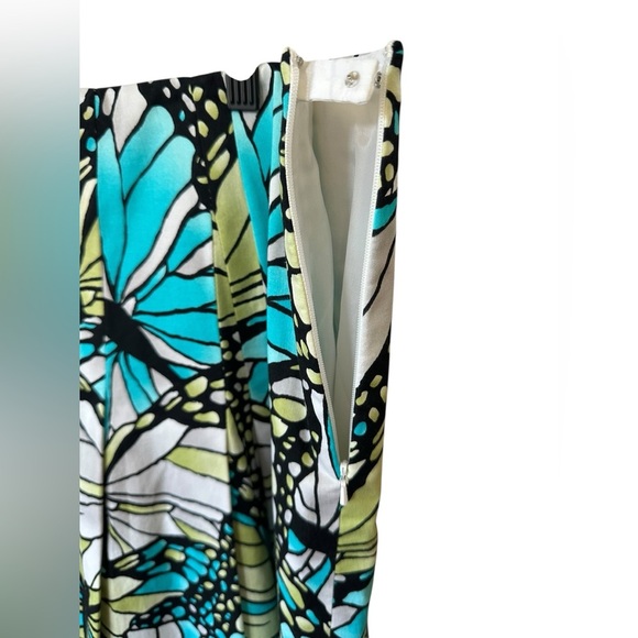 Etcetera Butterfly Print Skirt - Blue and Green size 12 - Picture 7 of 9